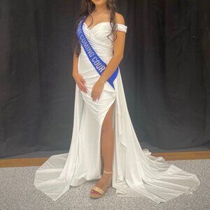 Ladivine White Dress -Homecomig or wedding